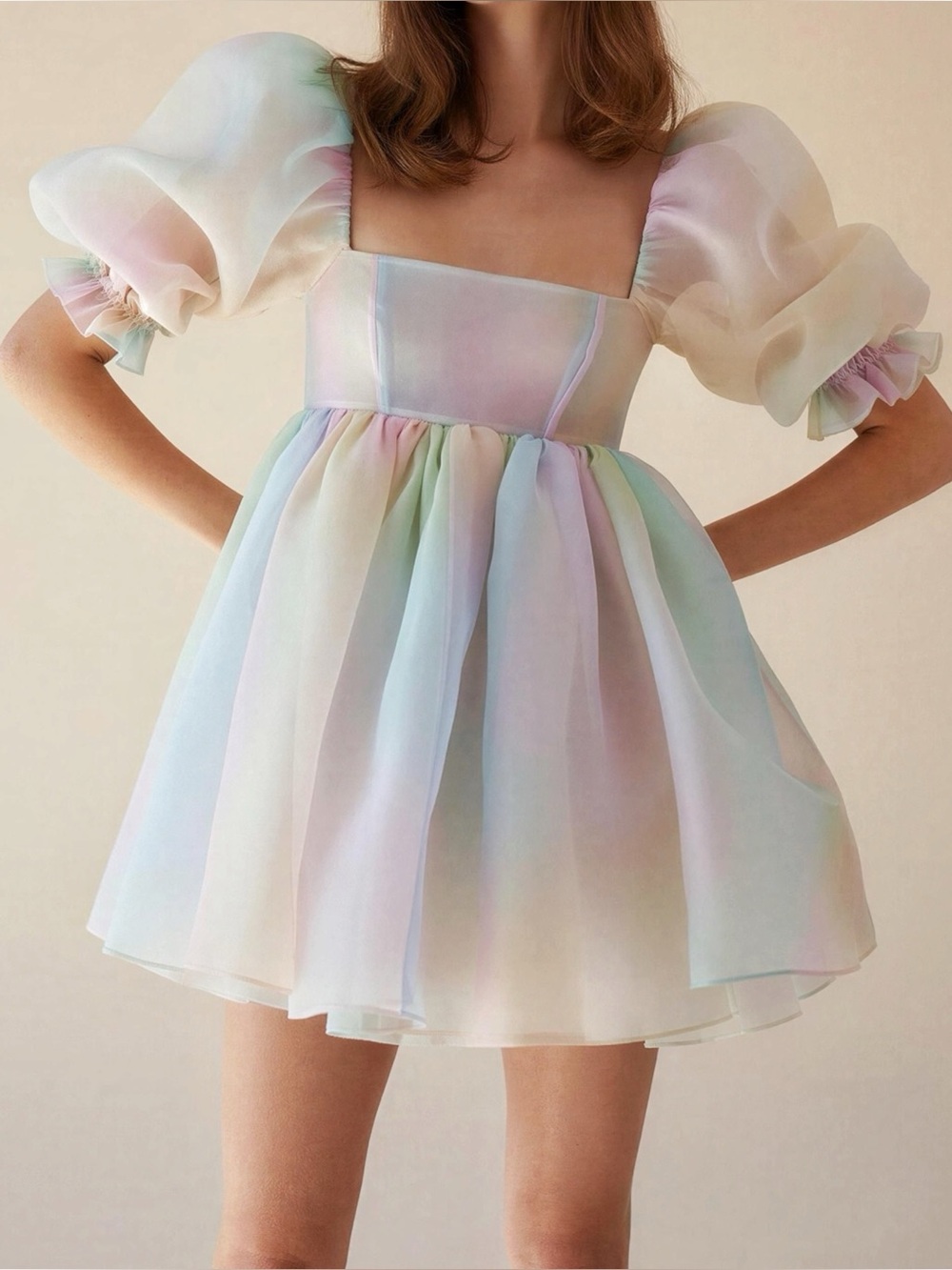 SELKIE The Rainbow Puff Dress - Small